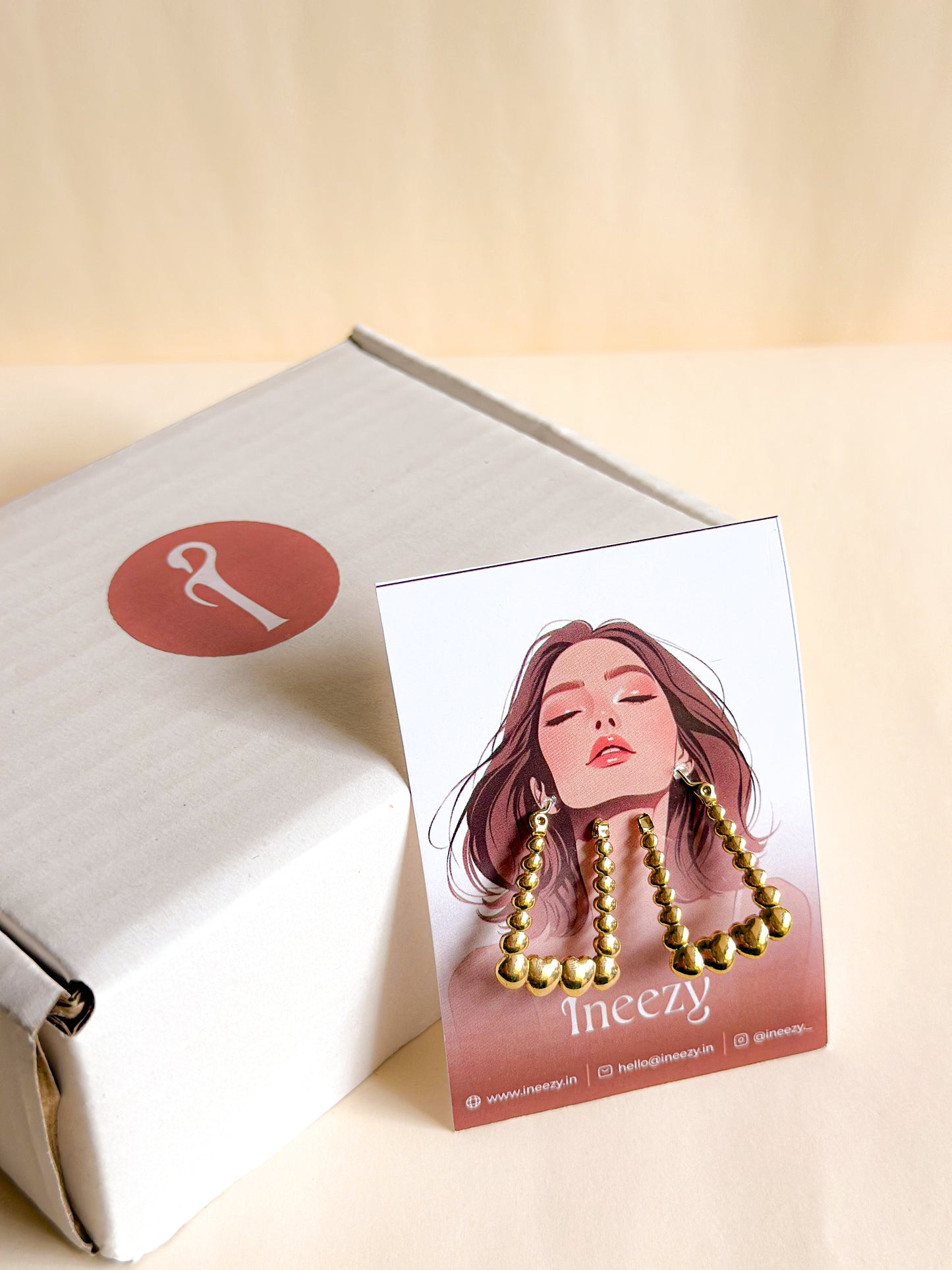 Heartline Hoop Earrings