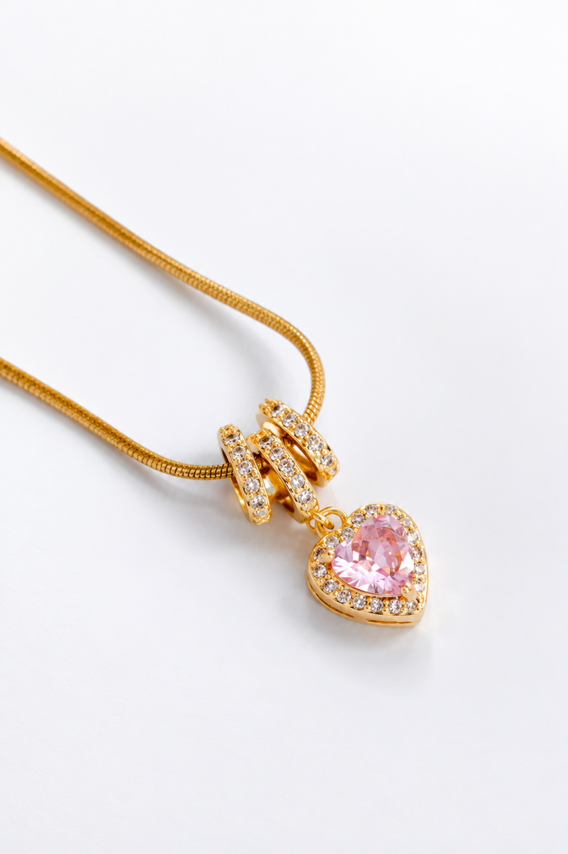 Blush Heart Necklace