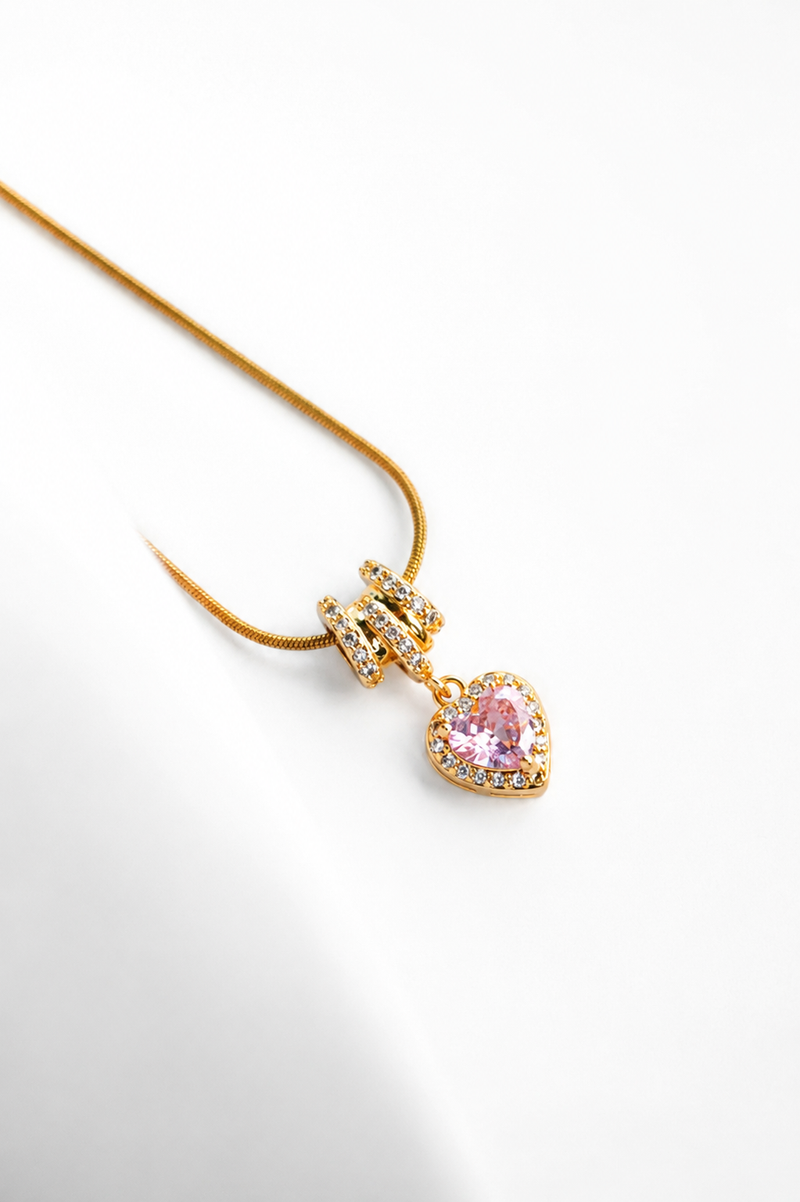 Blush Heart Necklace