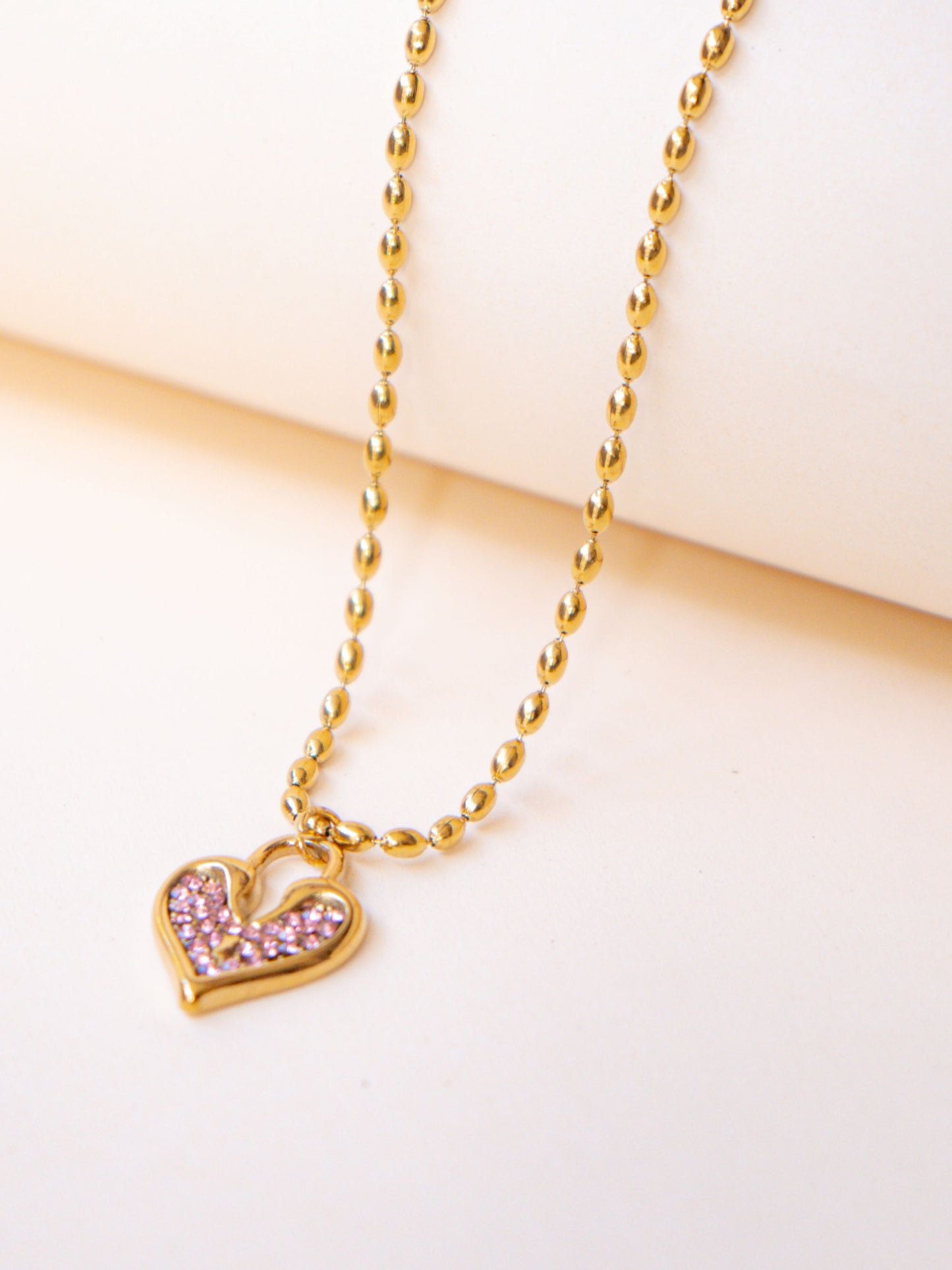 Blush Heart Necklace