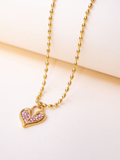 Blush Heart Necklace