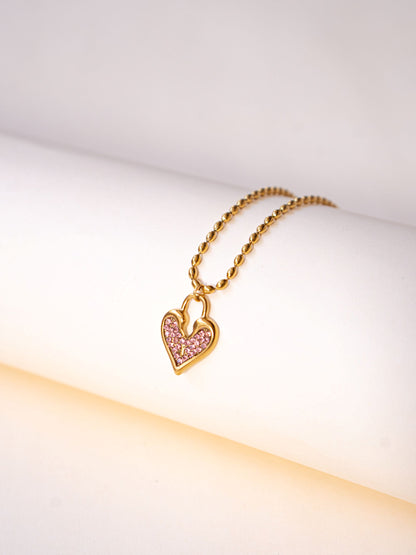 Blush Heart Necklace