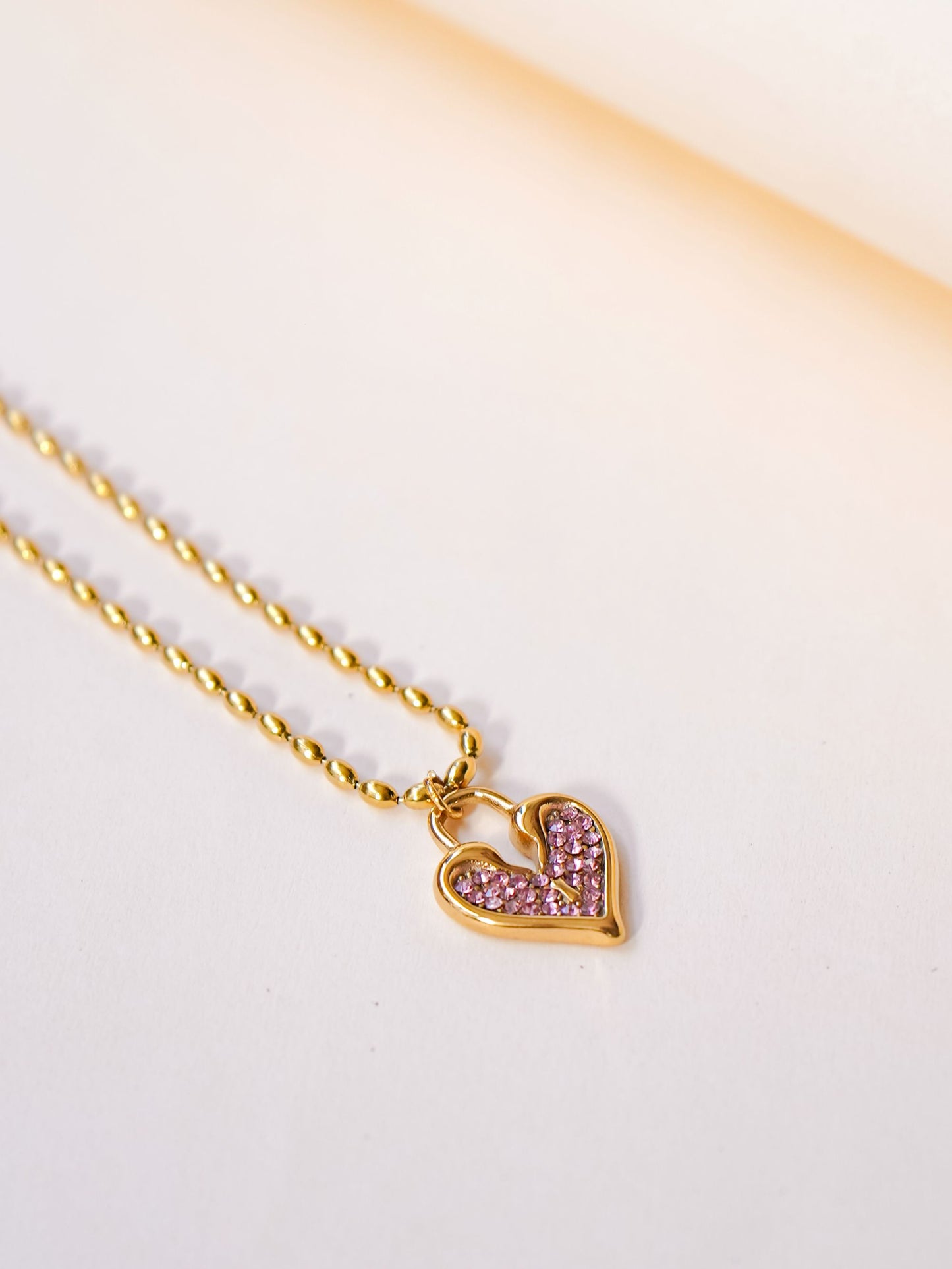 Blush Heart Necklace