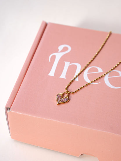 Blush Heart Necklace