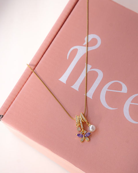 Lavender Flutter Necklace