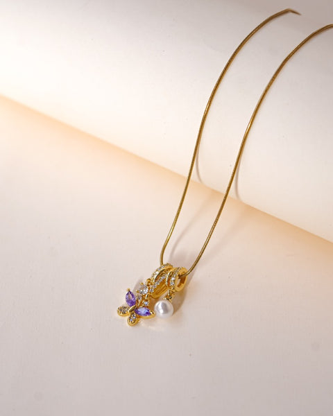 Lavender Flutter Necklace