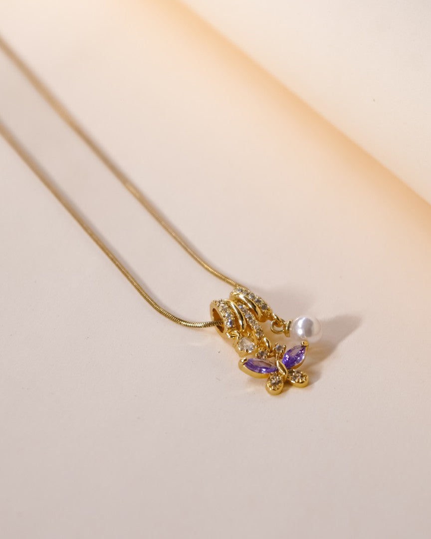 Lavender Flutter Necklace