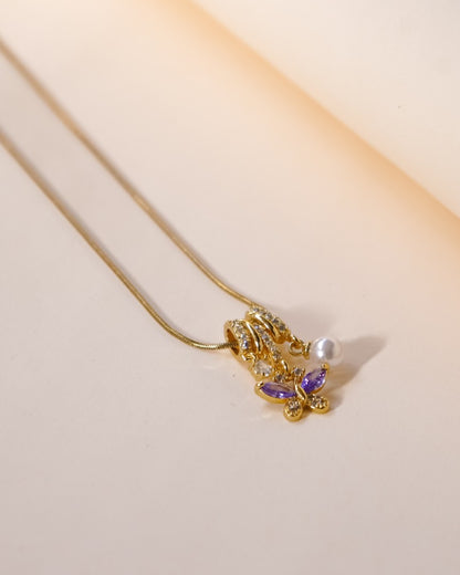 Lavender Flutter Necklace