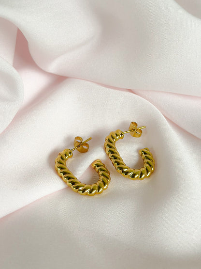 Golden Swirl Hoop