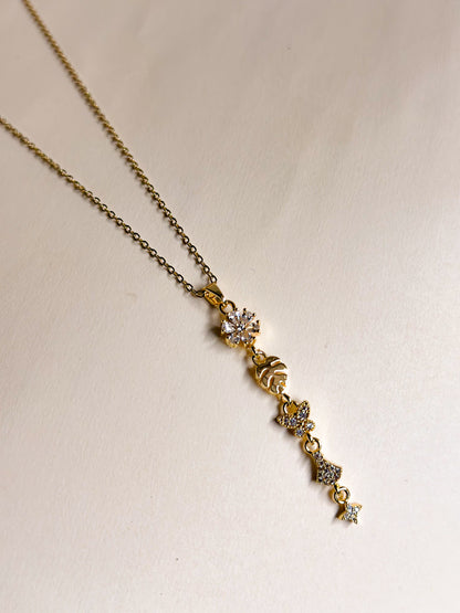 Nature Charm Drop Necklace