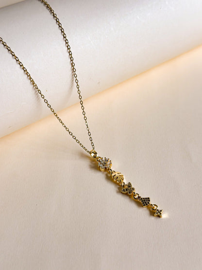 Nature Charm Drop Necklace