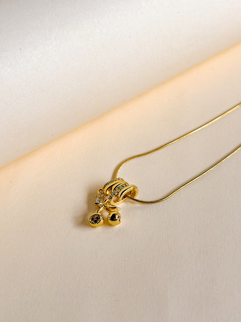 Cherry Charm Pendant Necklace