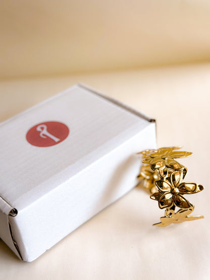 Golden Bloom Cuff