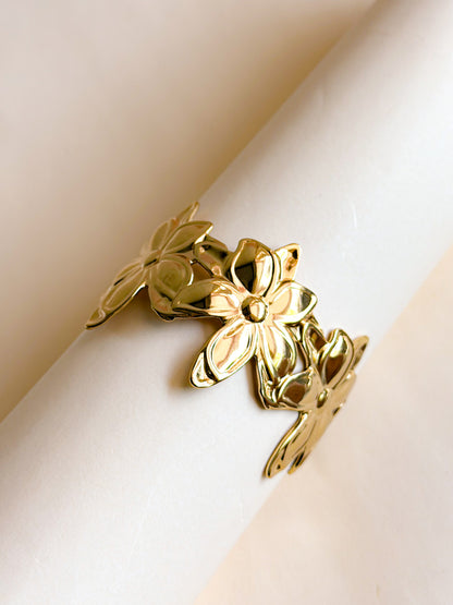 Golden Bloom Cuff