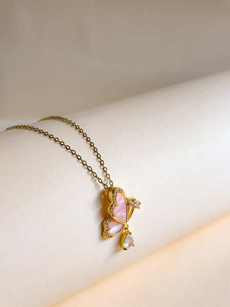Blushwing Charm Necklace