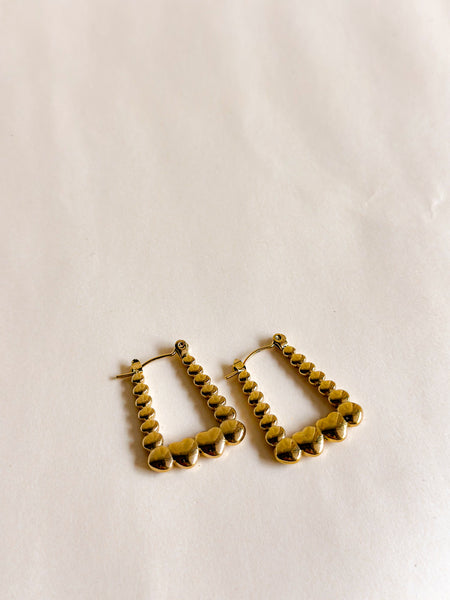 Heartline Hoop Earrings