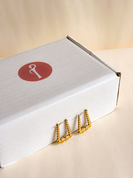 Heartline Hoop Earrings