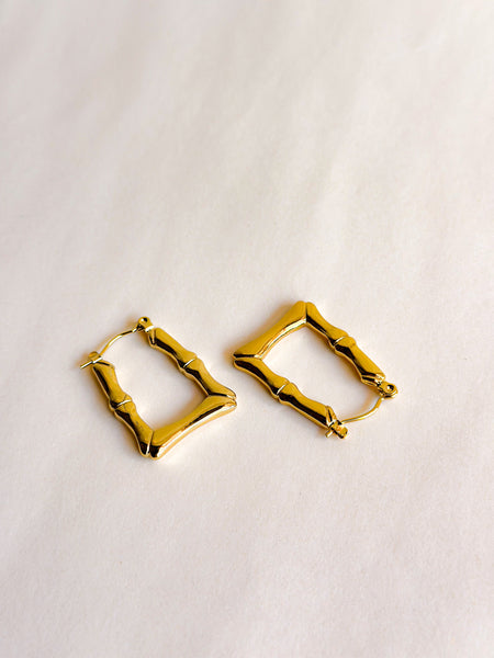 Bamboo Luxe Hoops