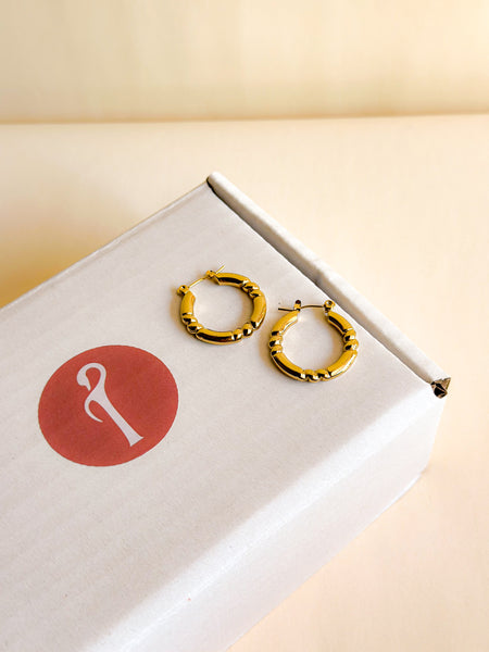 Golden Knot Hoops