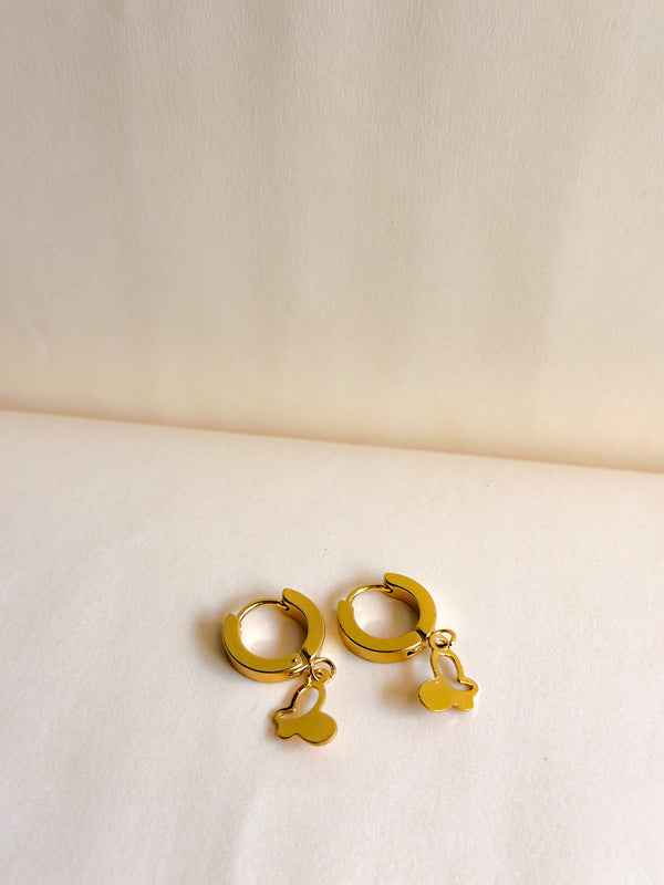 Golden Floret Hoops