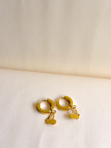 Golden Floret Hoops