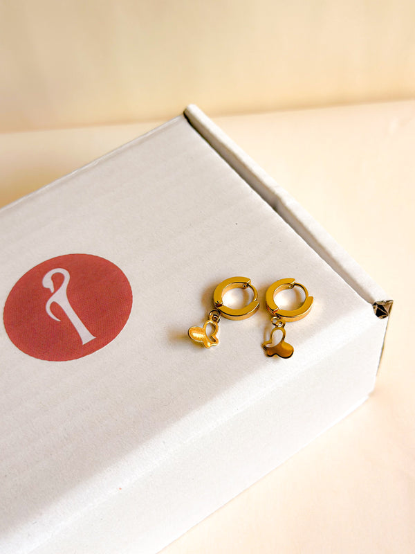 Golden Floret Hoops