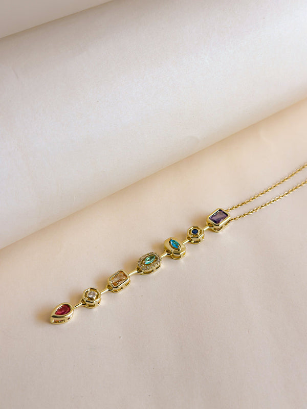 Ethereal Mosaic Pendant Necklace
