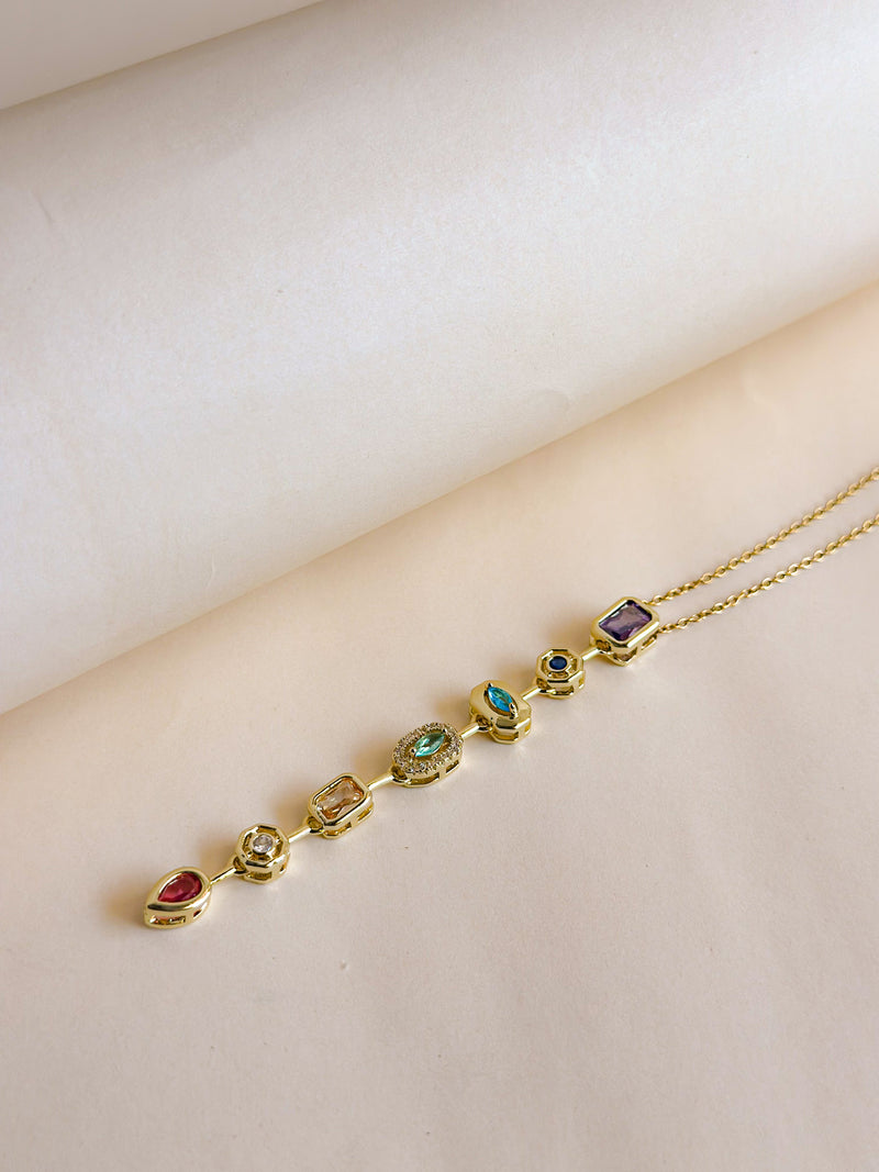 Ethereal Mosaic Pendant Necklace