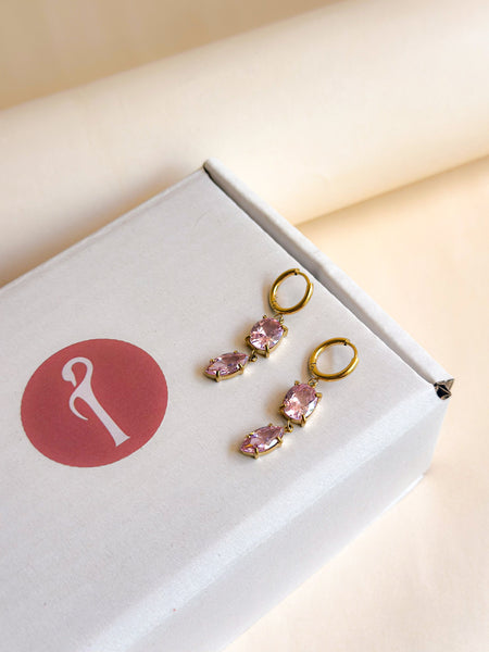 Blush Cascade Earrings