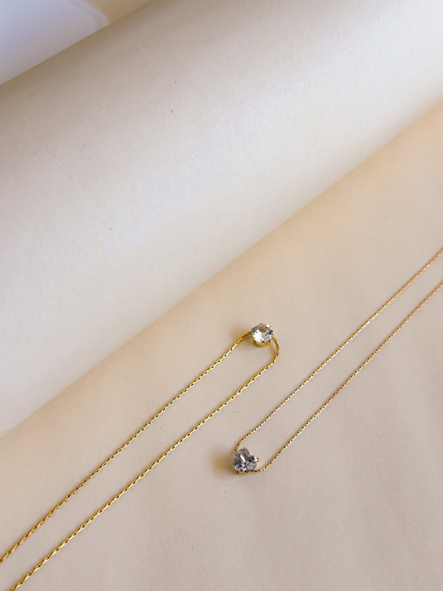 Lustre Drop & True Essence Necklace