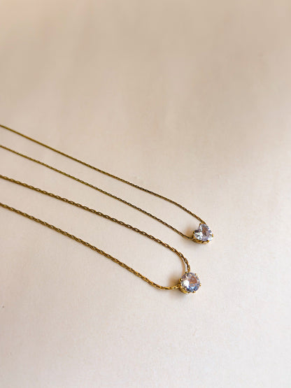 Lustre Drop & True Essence Necklace