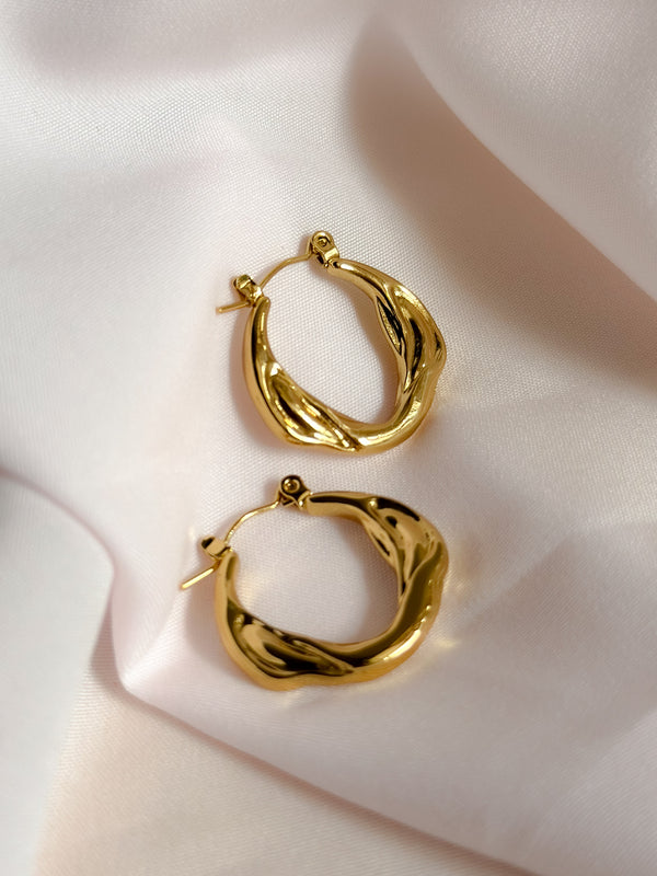 Auric Crest Hoops