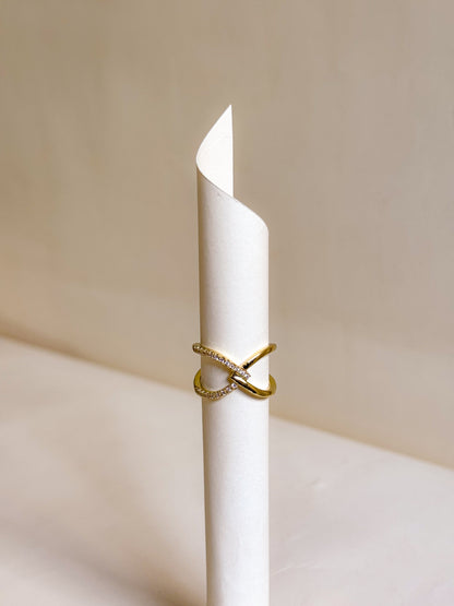 Golden Infinity Spark Ring