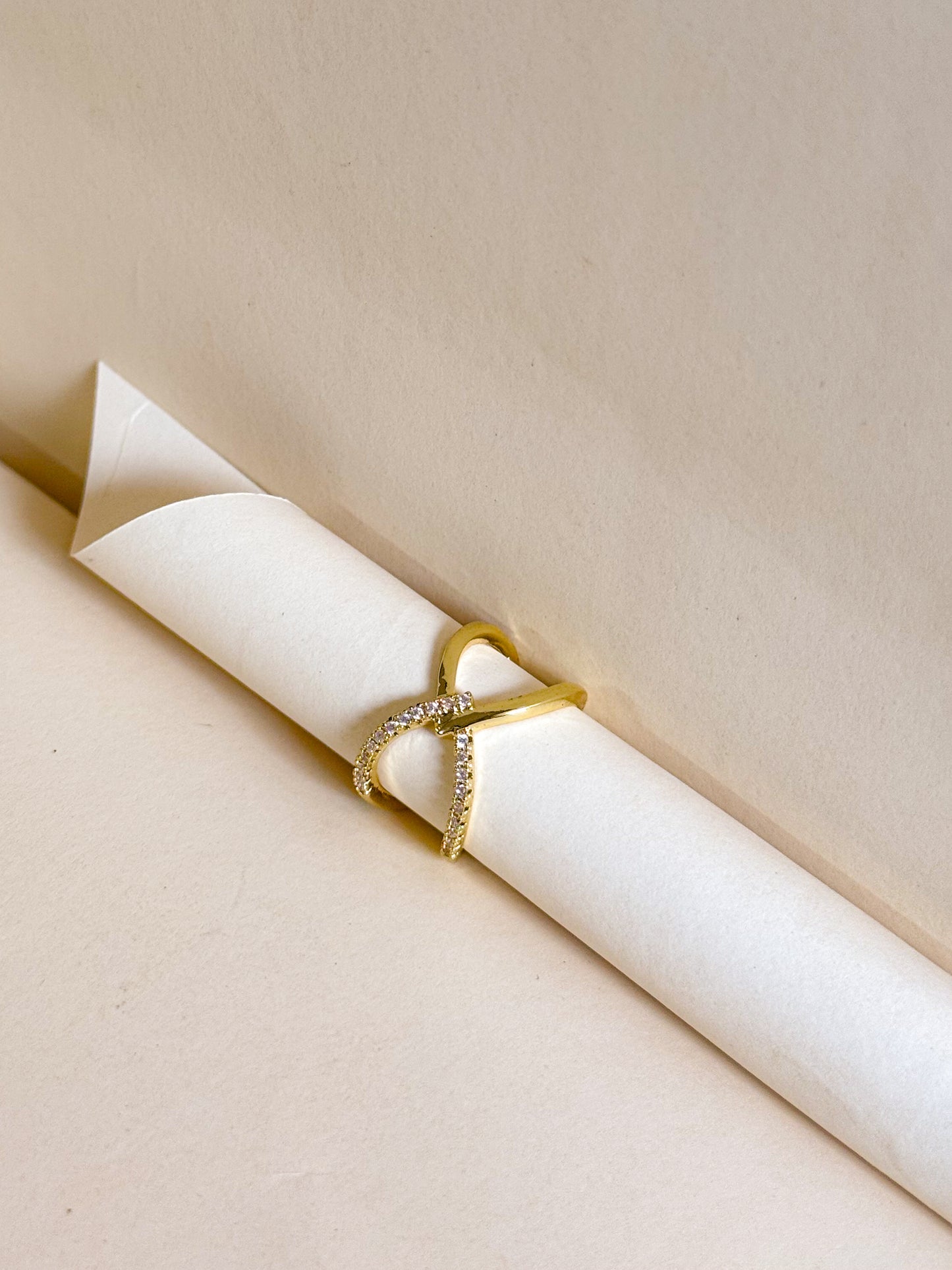 Golden Infinity Spark Ring