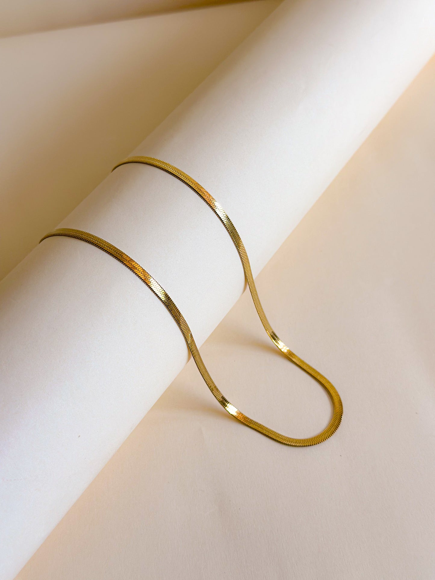 Golden Silk Chain Necklace