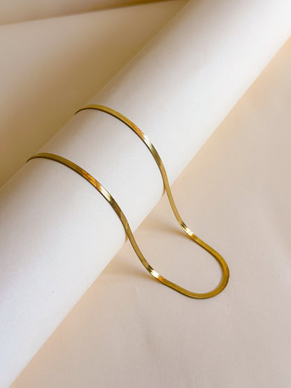 Golden Silk Chain Necklace