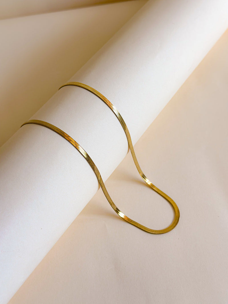 Golden Silk Chain Necklace