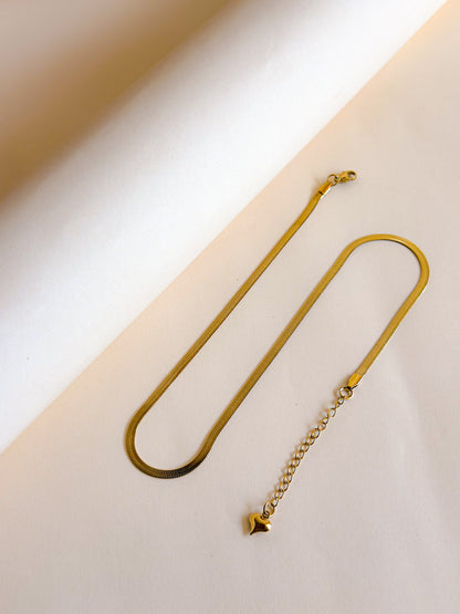 Golden Silk Chain Necklace