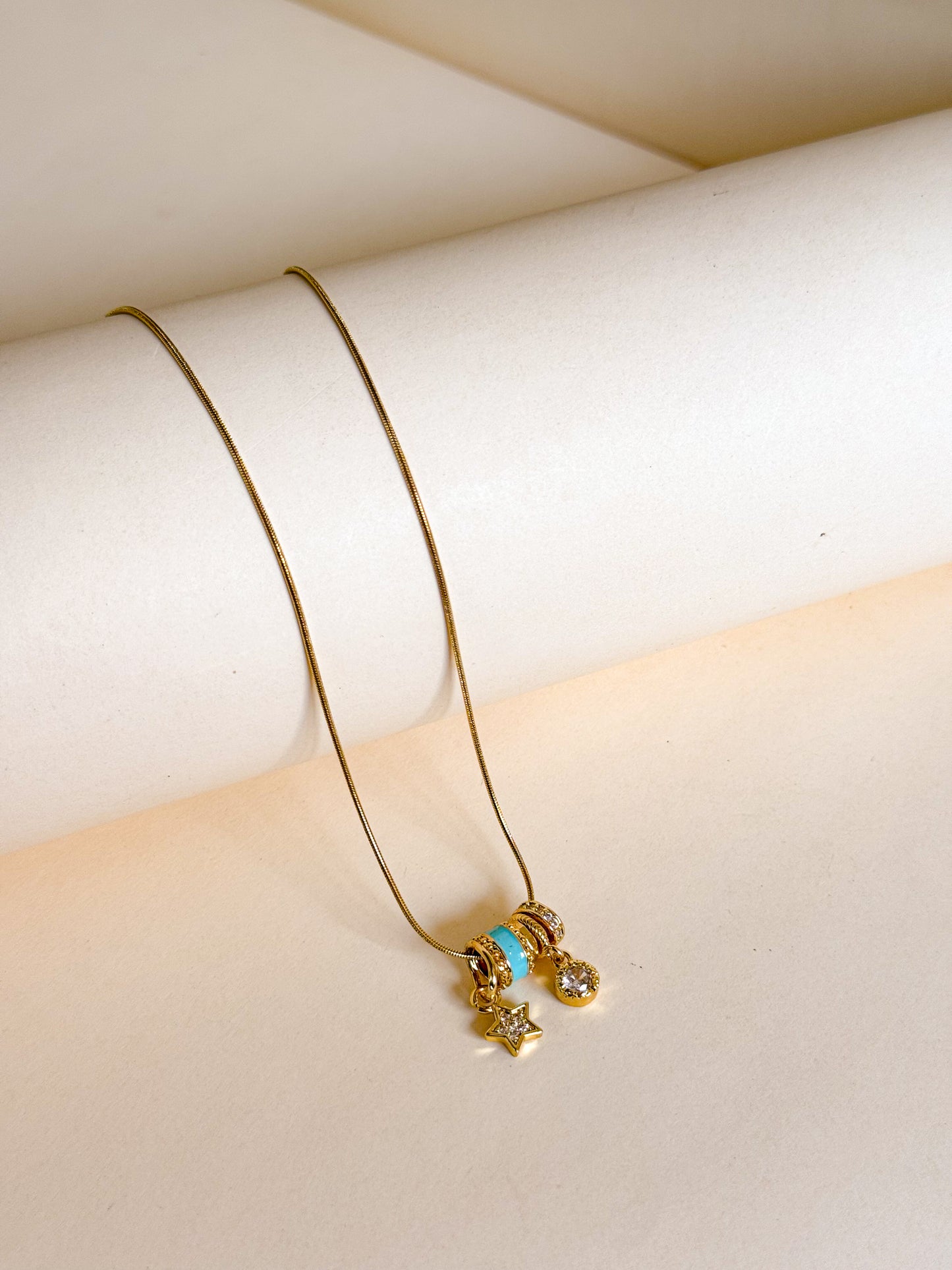 Turquoise Star Charm Necklace