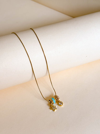 Turquoise Star Charm Necklace