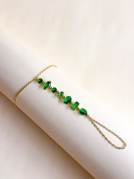 Emerald Royale Hand Chain