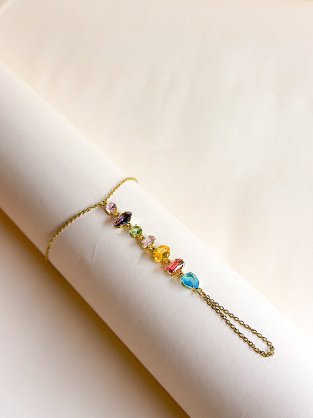 Rainbow Radiance Hand Chain