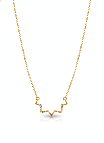 Golden Wave Spark Necklace