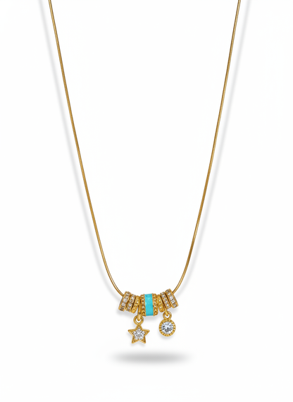 Turquoise Star Charm Necklace